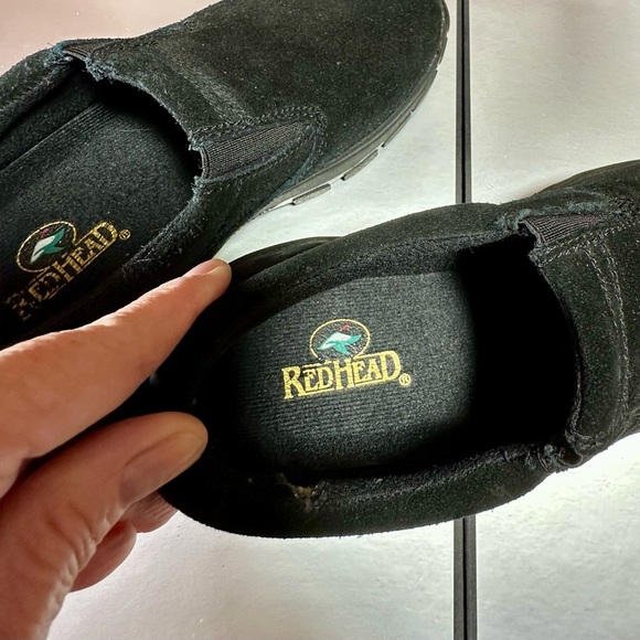 🐦🔥RedHead🐦🔥LIKE-NEW Women’s Black Slip-On Suede Clog Mules - Picture 5 of 7